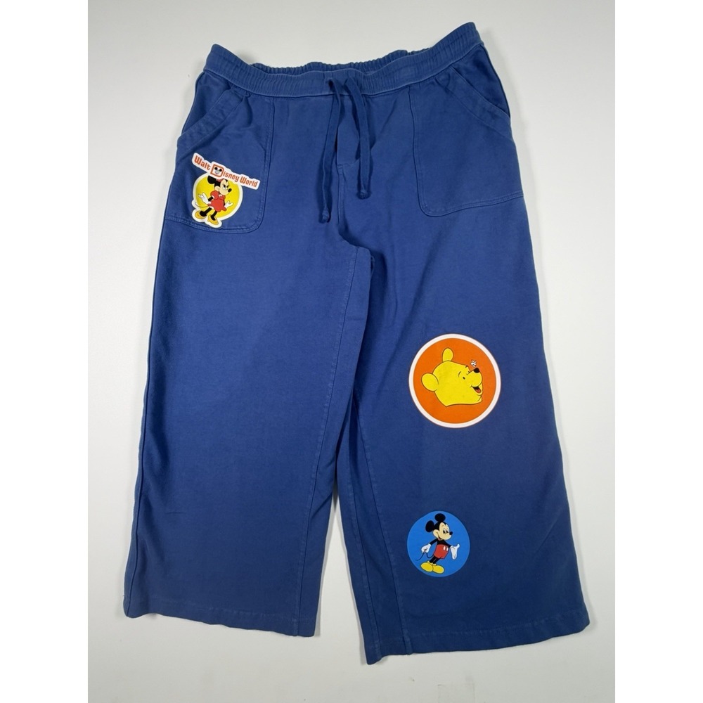 Disney Walt Disney World Pants XL Blue Vault Collection 50 Mickey Pooh Minnie
